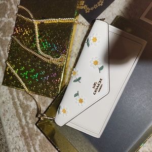 Rare coach cross body wallet purse